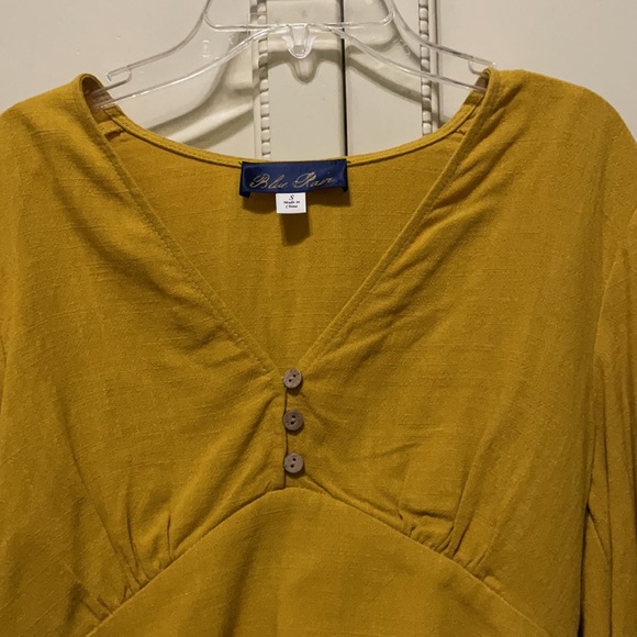 Blue rain mustard top size small nwot - Picture 3 of 5